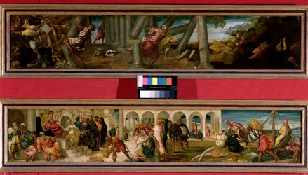 The Death of Samson; The Queen of Sheba Before King Solomon (a pair), 1543